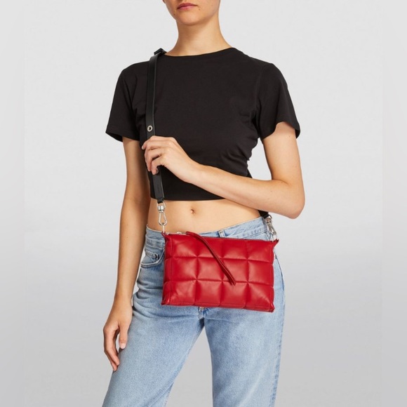 ALLSAINTS
Leather Eve Quilted Cross-Body Bag - Red - Picture 7 of 9